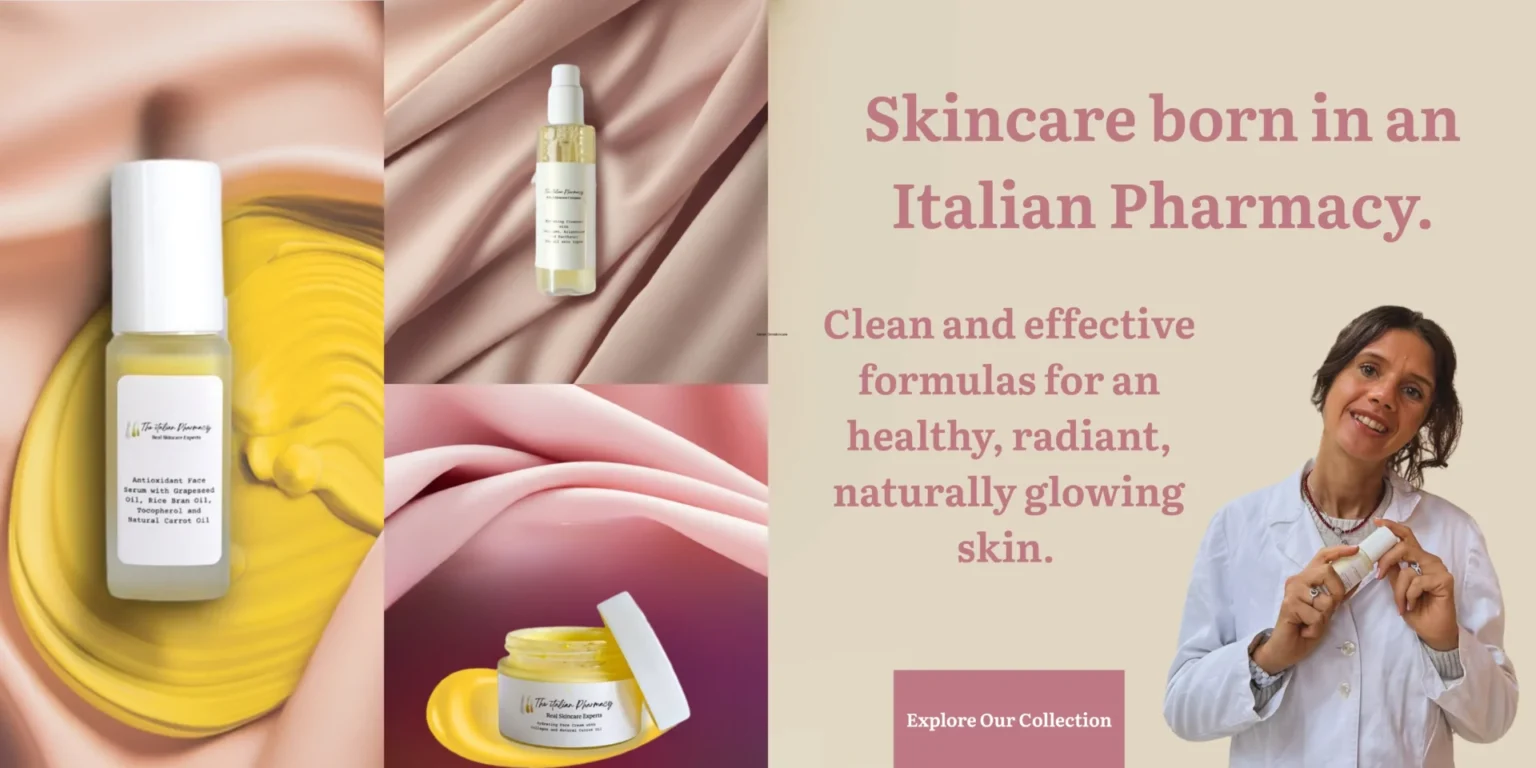 Elena Bellavitis, owner of The Italian Pharmacy, showcases her cosmetic products.